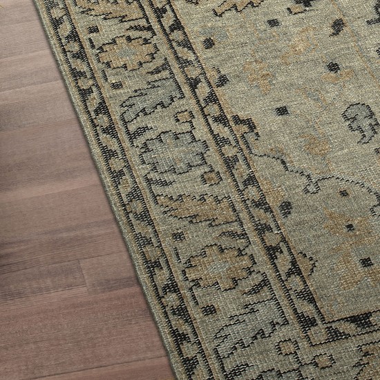 Kaleen Herrera Collection Light Pewter Green Area Rug 5'6" x 8'6"