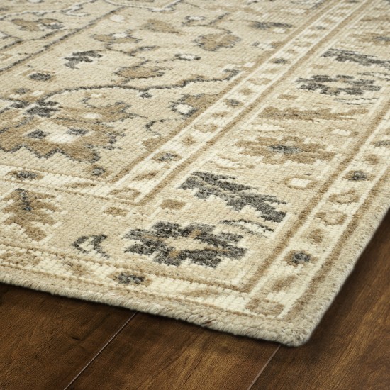 Kaleen Herrera Collection Light Sand Throw Rug 2' x 3'