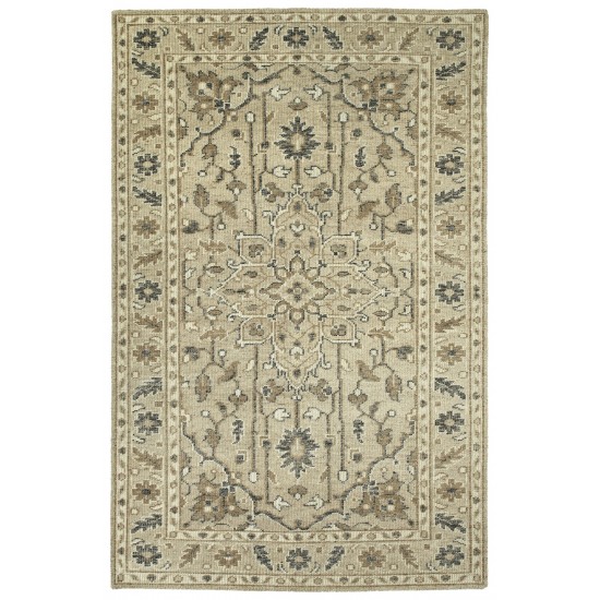 Kaleen Herrera Collection Light Sand Area Rug 5'6" x 8'6"