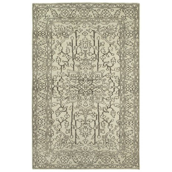 Kaleen Herrera Collection Light Beige Throw Rug 2' x 3'