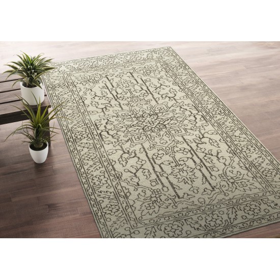 Kaleen Herrera Collection Light Beige Throw Rug 2' x 3'