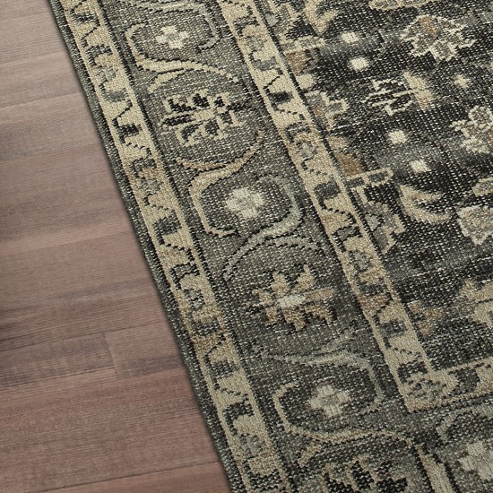 Kaleen Herrera Collection Charcoal Gray Throw Rug 2' x 3'