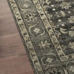 Kaleen Herrera Collection Charcoal Gray Runner 2'6" x 12'