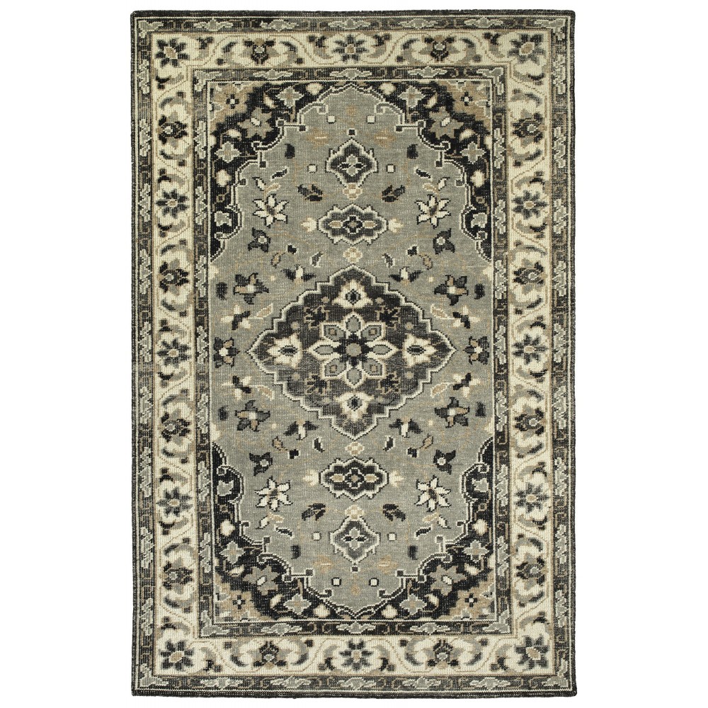 Kaleen Herrera Collection Gray Charcoal Runner 2'6" x 12'