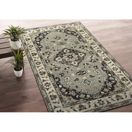 Kaleen Herrera Collection Gray Charcoal Runner 2'6" x 12'