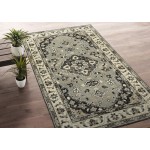 Kaleen Herrera Collection Gray Charcoal Area Rug 8' x 10'