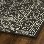 Kaleen Herrera Collection Charcoal Ivory Runner 2'6" x 12'