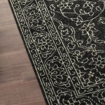 Kaleen Herrera Collection Charcoal Ivory Area Rug 5'6" x 8'6"