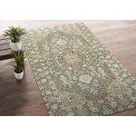 Kaleen Herrera Collection Gray LtBrown Throw Rug 2' x 3'