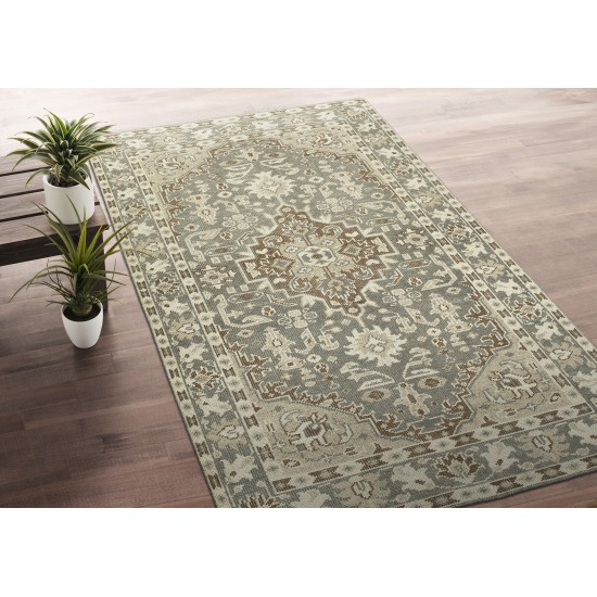 Kaleen Herrera Collection Gray LtBrown Area Rug 5'6" x 8'6"