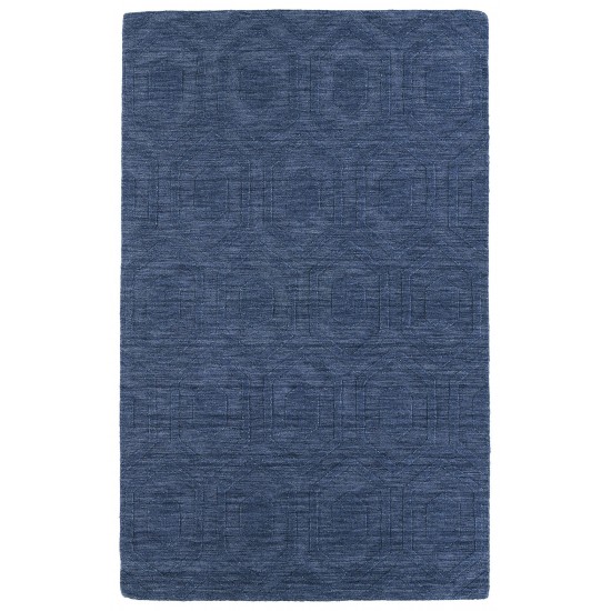 Kaleen Imprints Modern Collection Dark Blue Area Rug 3'6" x 5'6"