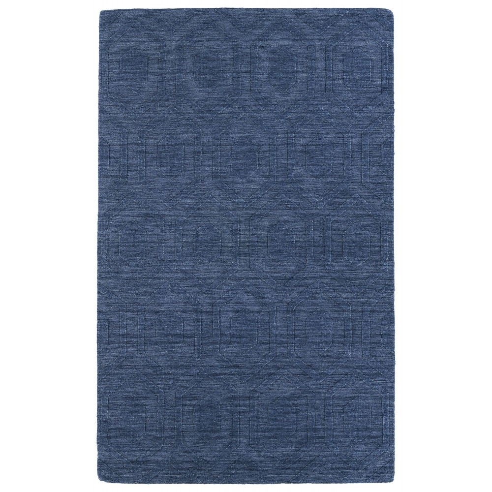 Kaleen Imprints Modern Collection Dark Blue Area Rug 3'6" x 5'6"