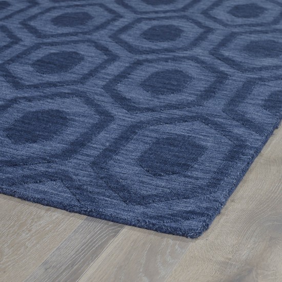 Kaleen Imprints Modern Collection Dark Blue Area Rug 3'6" x 5'6"