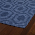 Kaleen Imprints Modern Collection Dark Blue Area Rug 3'6" x 5'6"