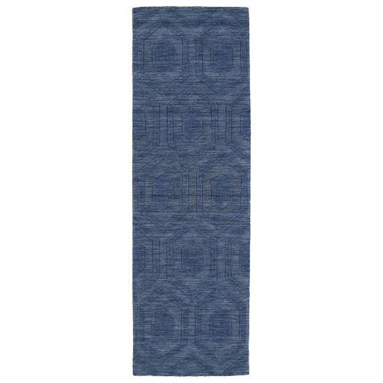 Kaleen Imprints Modern Collection Dark Blue Area Rug 3'6" x 5'6"