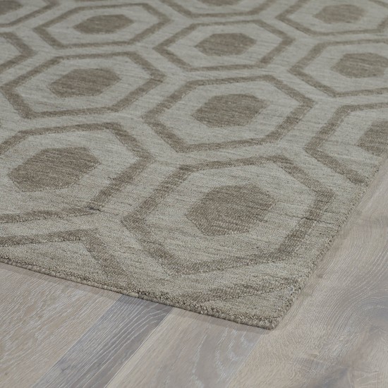 Kaleen Imprints Modern Collection IPM01-82 Lightbrown Throw Rug 2' x 3'