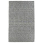 Kaleen Imprints Modern Collection Light Steel Area Rug 3'6" x 5'6"