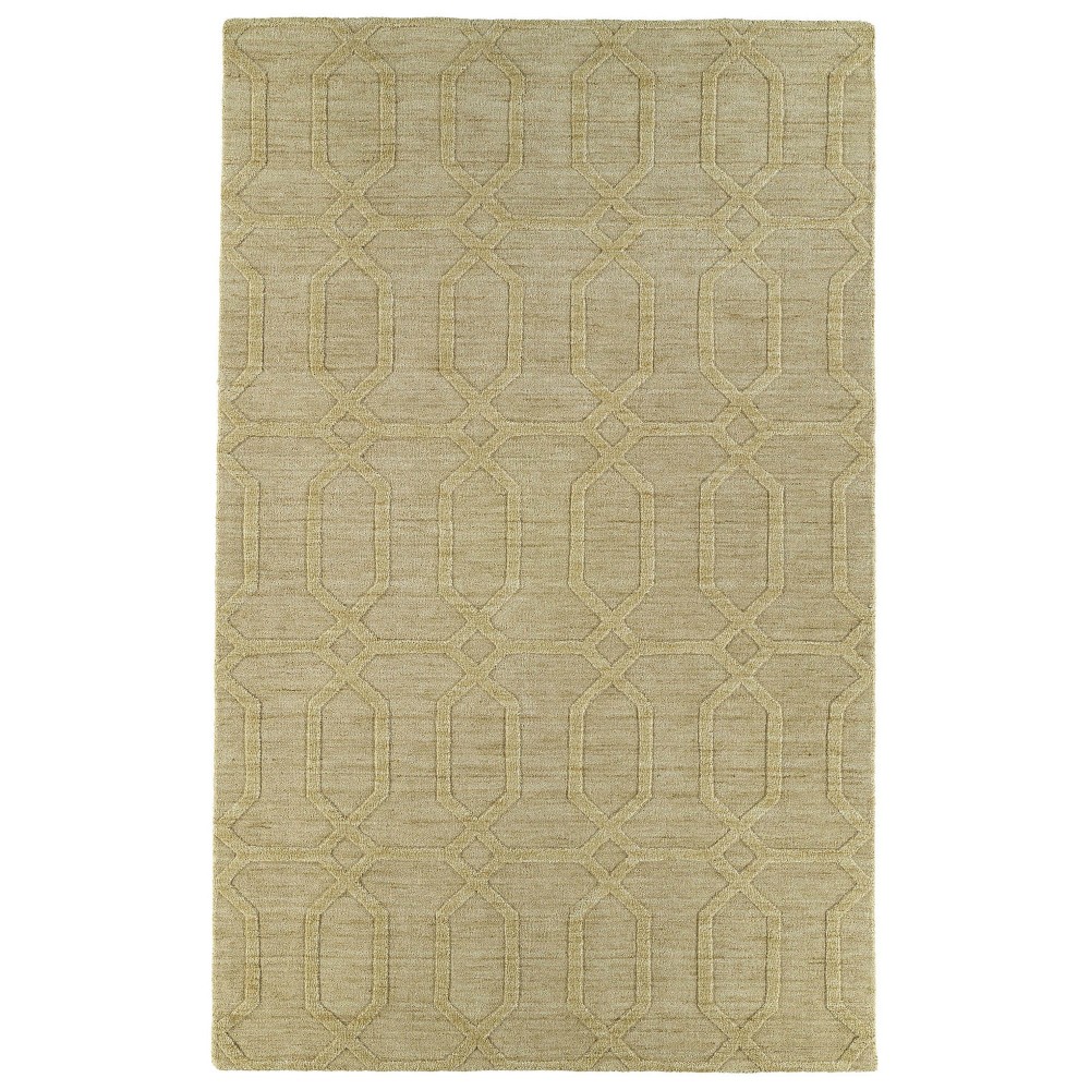 Kaleen Imprints Modern Collection IPM03-28 Yellow Throw Rug 2' x 3'