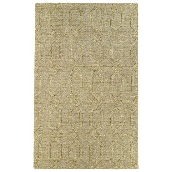 Kaleen Imprints Modern Collection IPM03-28 Yellow Area Rug 3'6" x 5'6"