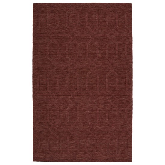 Kaleen Imprints Modern Collection Dark Cinnamon Throw Rug 2' x 3'