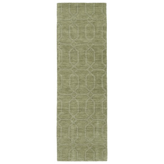 Kaleen Imprints Modern Collection Light Sage Runner 2'6" x 8'