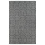 Kaleen Imprints Modern Collection Dark Grey Throw Rug 2' x 3'