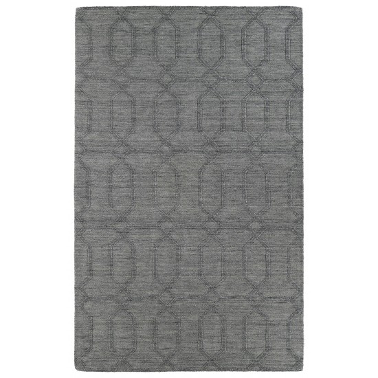 Kaleen Imprints Modern Collection Dark Grey Throw Rug 2' x 3'