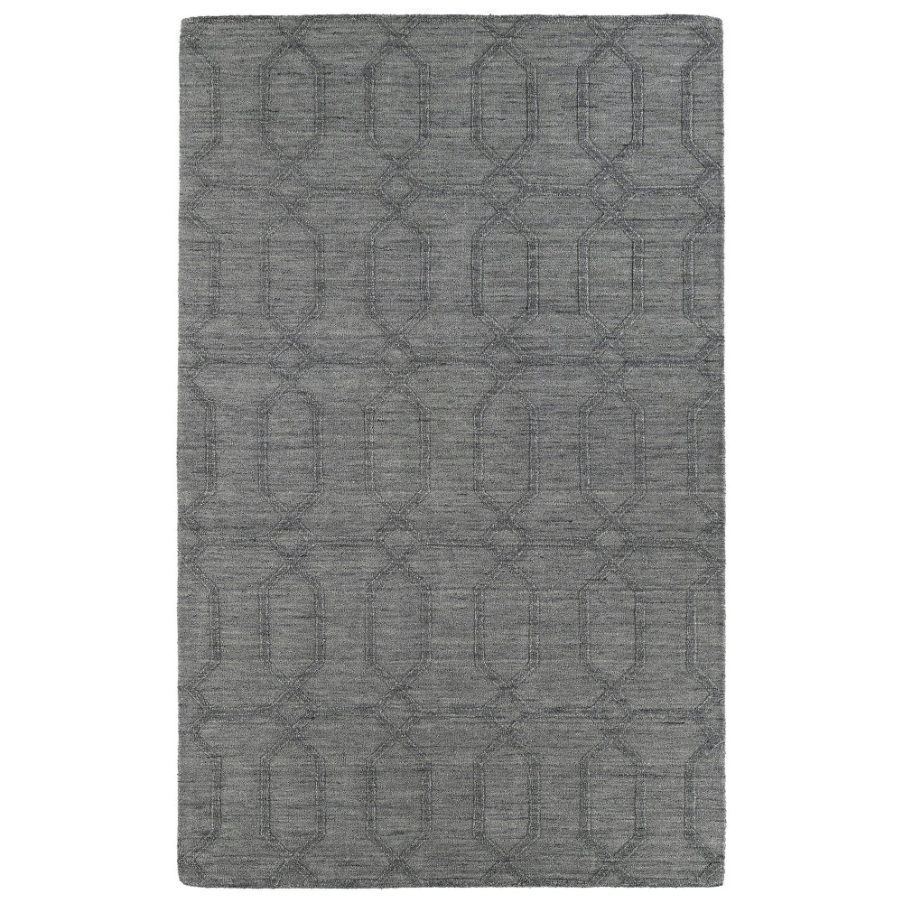 Kaleen Imprints Modern Collection Dark Grey Throw Rug 2' x 3'