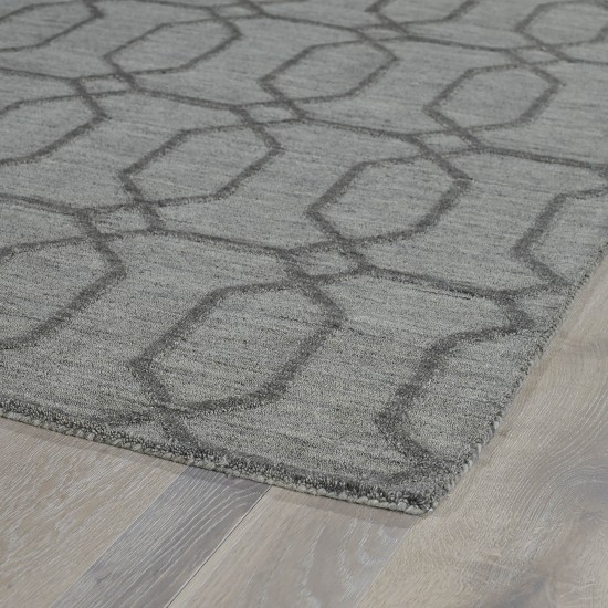 Kaleen Imprints Modern Collection Dark Grey Area Rug 3'6" x 5'6"