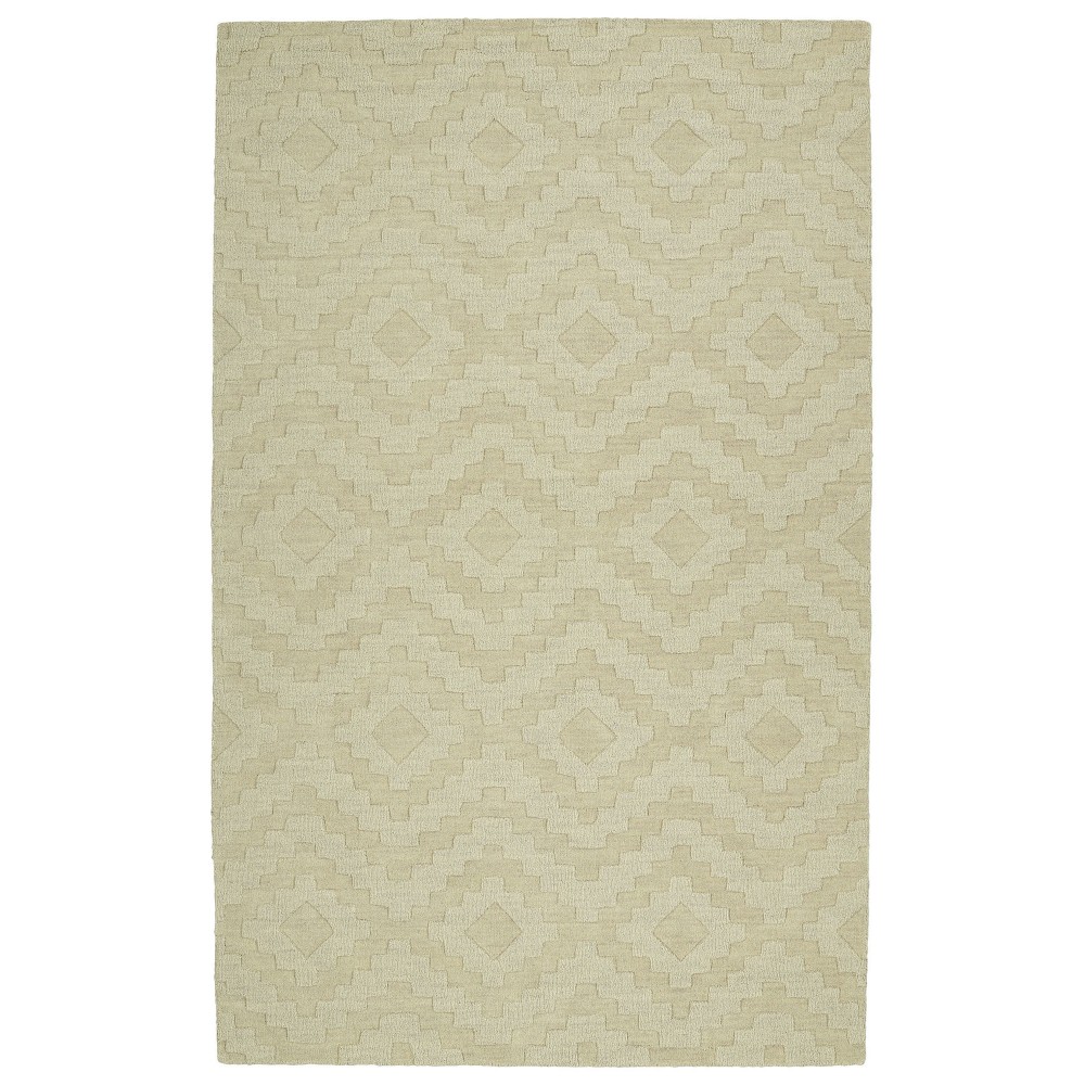 Kaleen Imprints Modern Collection Light Sand Throw Rug 2' x 3'