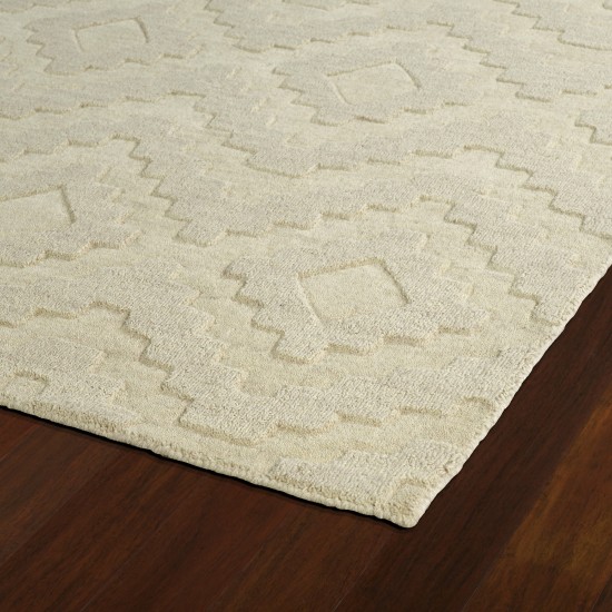 Kaleen Imprints Modern Collection Light Sand Throw Rug 2' x 3'