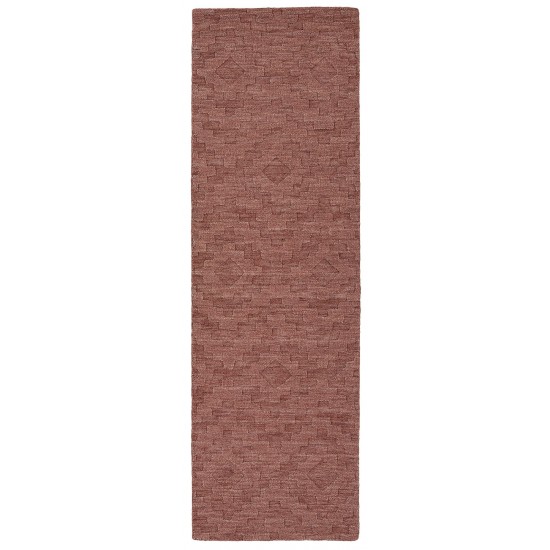 Kaleen Imprints Modern Collection Dark Rose Runner 2'6" x 8'