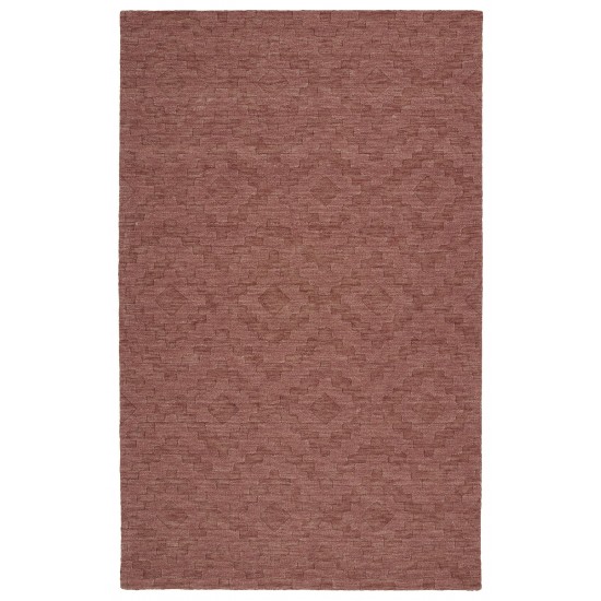 Kaleen Imprints Modern Collection Dark Rose Area Rug 3'6" x 5'6"