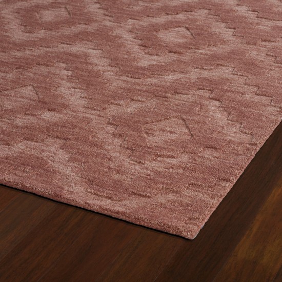 Kaleen Imprints Modern Collection Dark Rose Area Rug 3'6" x 5'6"