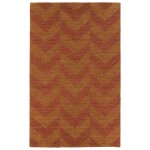 Kaleen Imprints Modern Collection Dark Paprika Throw Rug 2\' x 3\'