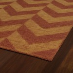 Kaleen Imprints Modern Collection Dark Paprika Throw Rug 2' x 3'