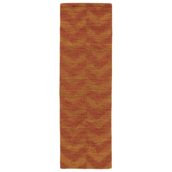 Kaleen Imprints Modern Collection Dark Paprika Area Rug 8' x 11'