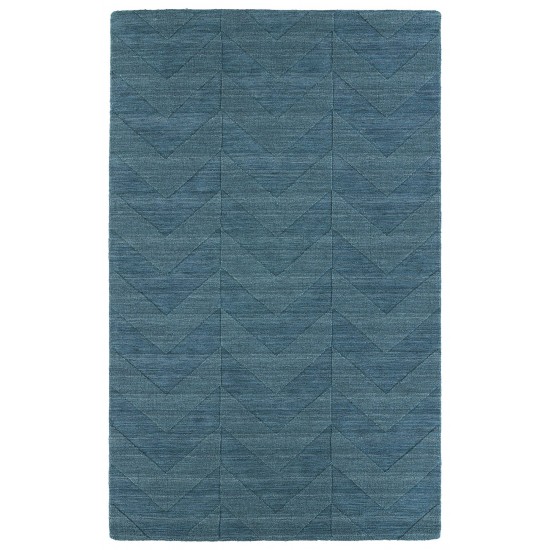 Kaleen Imprints Modern Collection Light Turquoise Throw Rug 2' x 3'