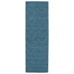 Kaleen Imprints Modern Collection Light Turquoise Throw Rug 2' x 3'