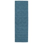 Kaleen Imprints Modern Collection Light Turquoise Throw Rug 2' x 3'