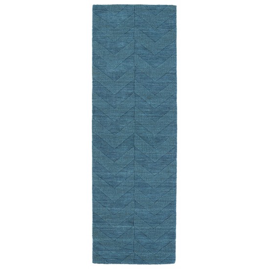 Kaleen Imprints Modern Collection Light Turquoise Throw Rug 2' x 3'