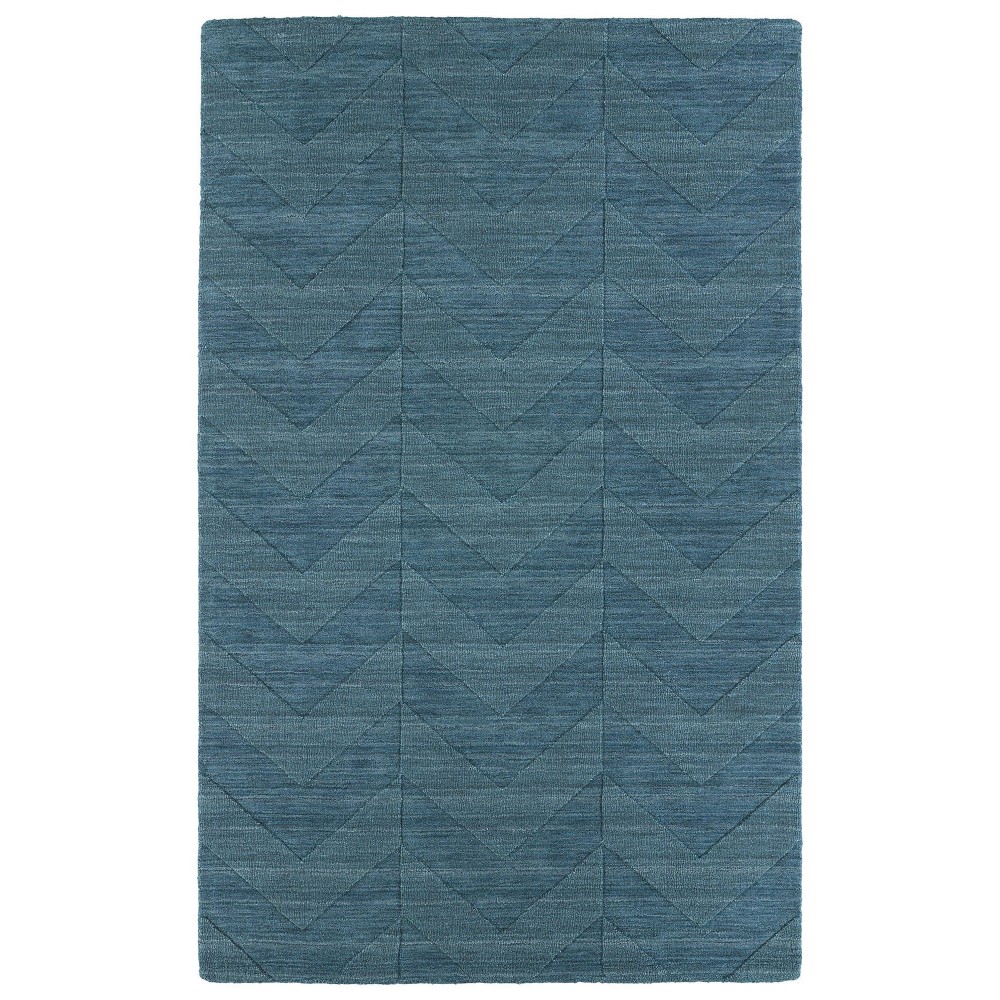 Kaleen Imprints Modern Collection Light Turquoise Runner 2'6" x 8'