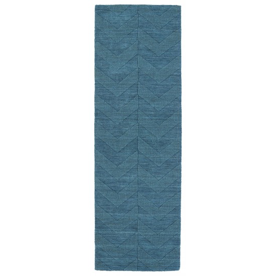 Kaleen Imprints Modern Collection Light Turquoise Area Rug 9'6" x 13'6"