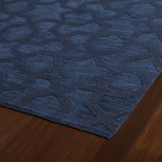 Kaleen Imprints Modern Collection IPM06-22 Navy Area Rug 3'6" x 5'6"