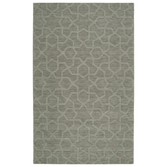 Kaleen Imprints Modern Collection Light Grey Throw Rug 2' x 3'