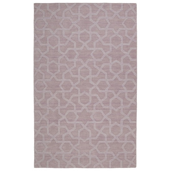 Kaleen Imprints Modern Collection Light Lilac Throw Rug 2' x 3'