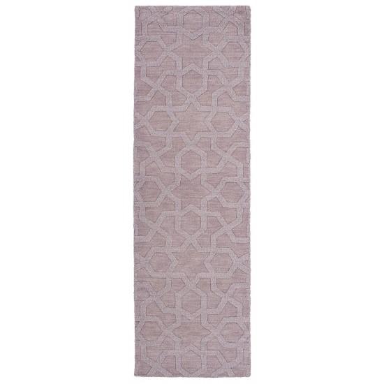 Kaleen Imprints Modern Collection Light Lilac Throw Rug 2' x 3'