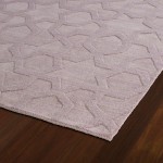 Kaleen Imprints Modern Collection Light Lilac Area Rug 3'6" x 5'6"