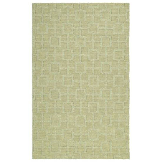 Kaleen Imprints Modern Collection Light Celery Throw Rug 2' x 3'