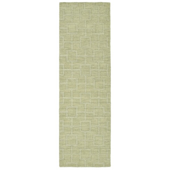 Kaleen Imprints Modern Collection Light Celery Runner 2'6" x 8'